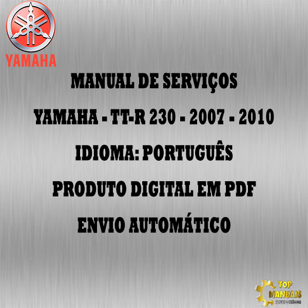 Manual De Serviços - Yamaha - TT-R 230 - 2007 - 2010