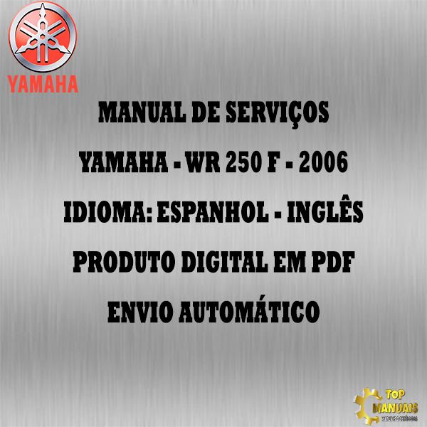 Manual De Serviços - Yamaha - WR 250 F - 2006