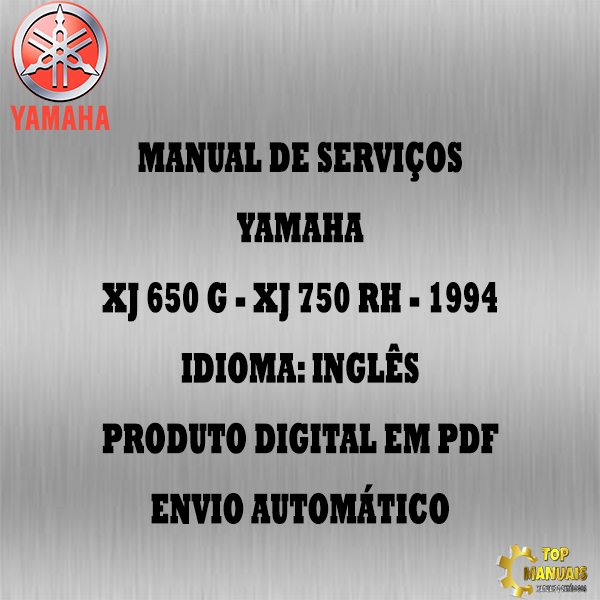 Manual De Serviços - Yamaha - XJ 650 G - XJ 750 RH - 1994