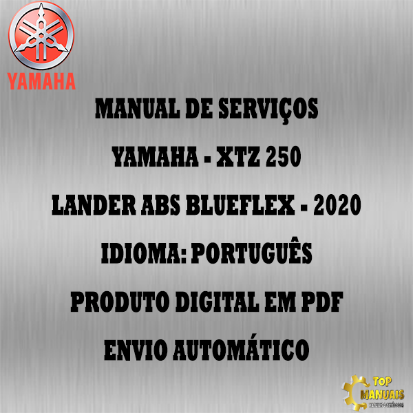 Manual De Serviços - Yamaha - XTZ 250 Lander ABS Blueflex - 2020