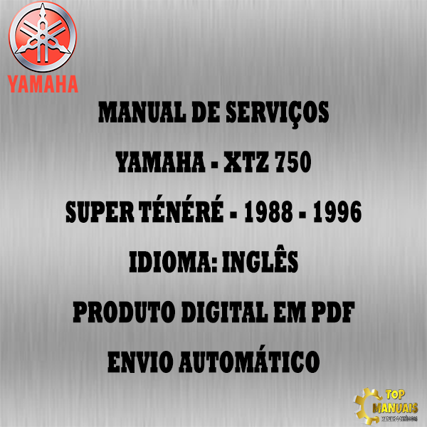 Manual De Serviços - Yamaha - XTZ 750 - Super Ténéré - 1988 - 1996