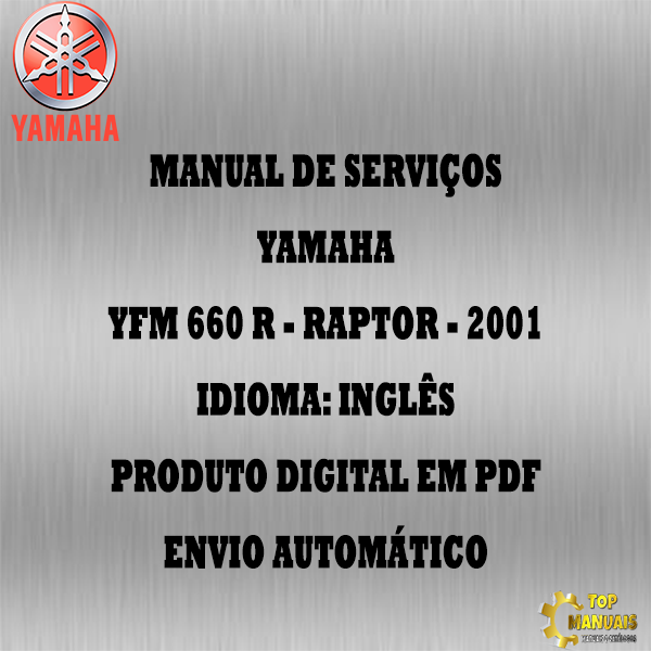 Manual De Serviços - Yamaha - YFM 660 R - Raptor - 2001