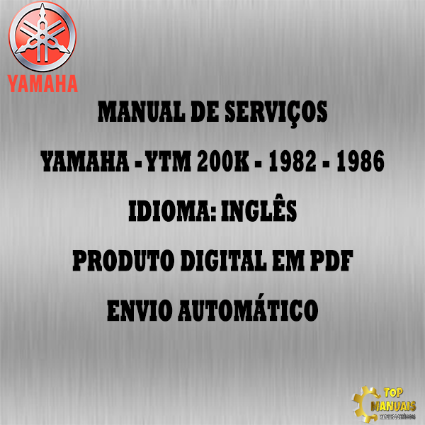 Manual De Serviços - Yamaha - YTM 200K - 1982 - 1986