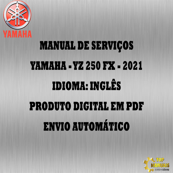 Manual De Serviços - Yamaha - YZ 250 FX - 2021