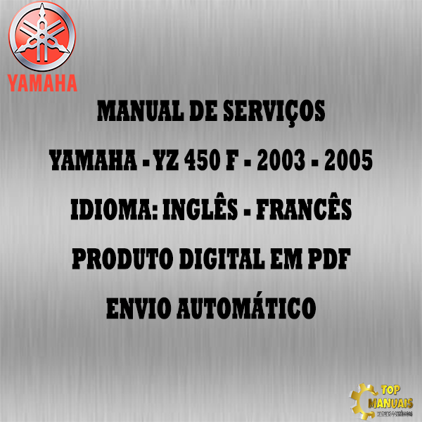 Manual De Serviços - Yamaha - YZ 450 F - 2003 - 2005