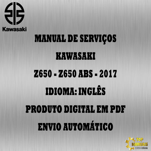 Manual De Serviços - Kawasaki - Z650 - Z650 ABS - 2017
