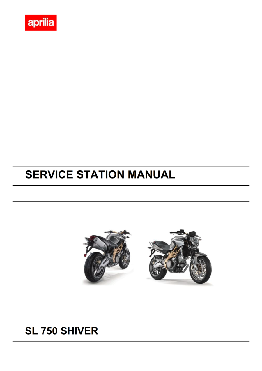 Manual De Serviços - Aprilia - SL 750 Shiver - 2007