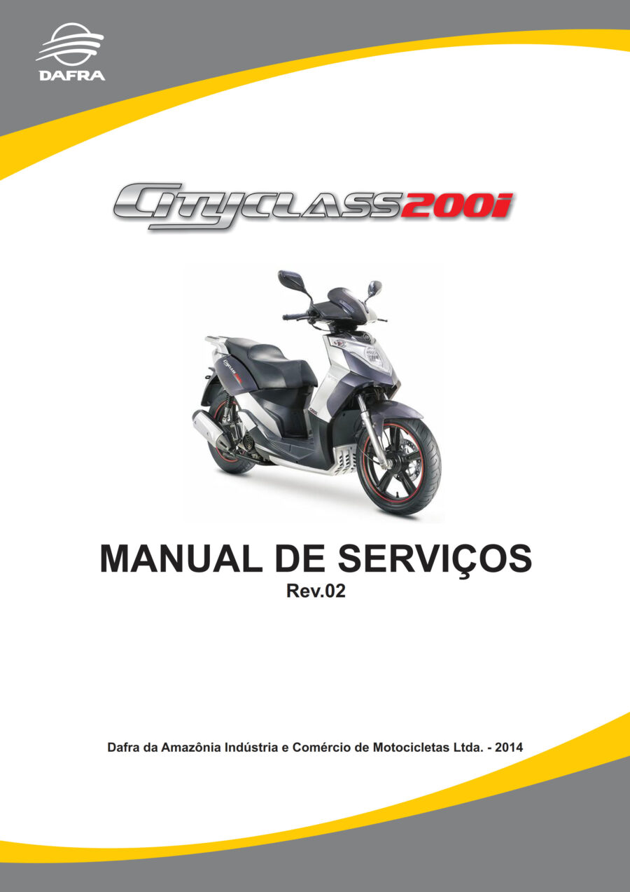 Manual De Serviços - Dafra - Cityclass 200i - 2014