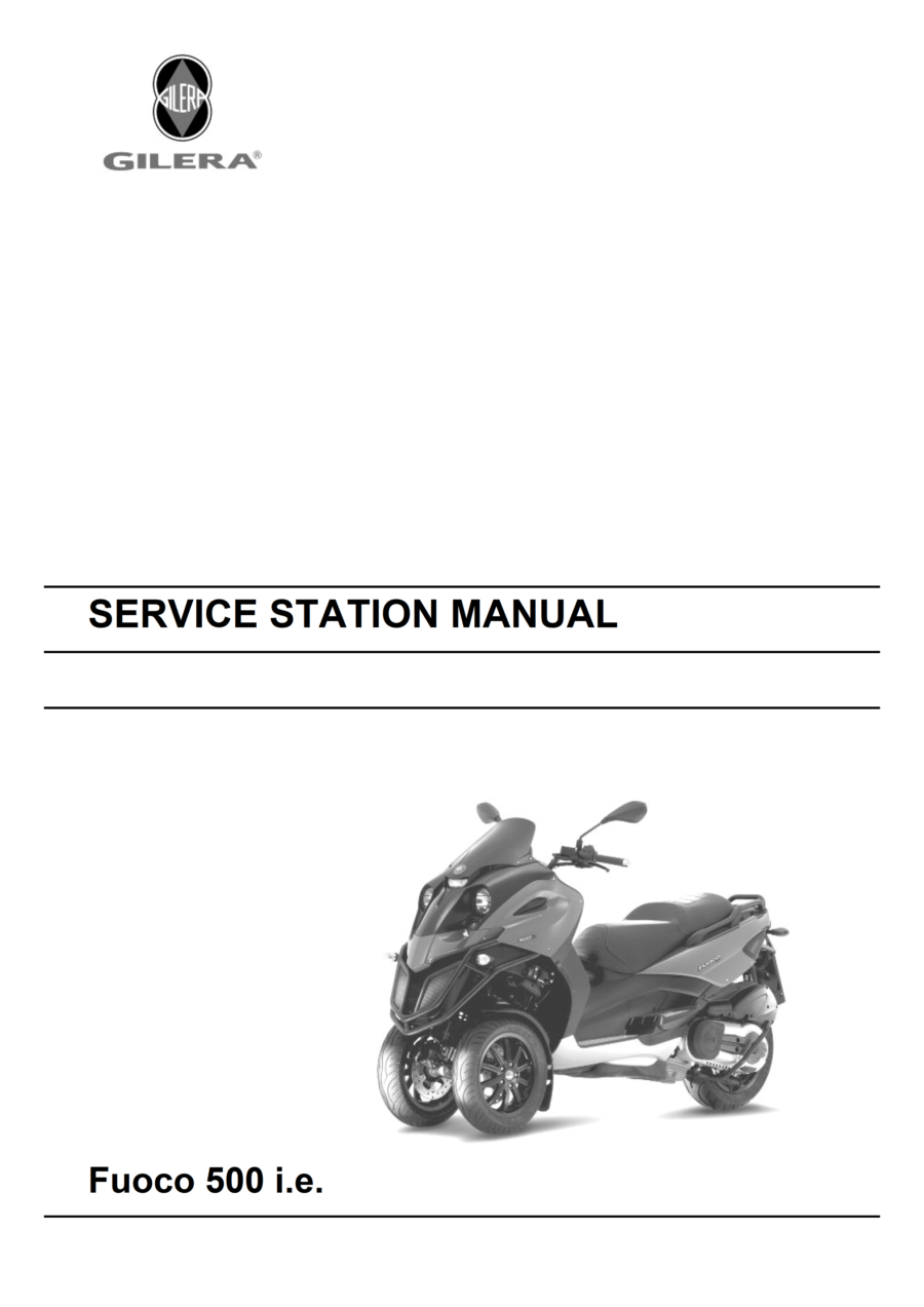 Manual De Serviços - Gilera - Fuoco 500 i.e. - 2007