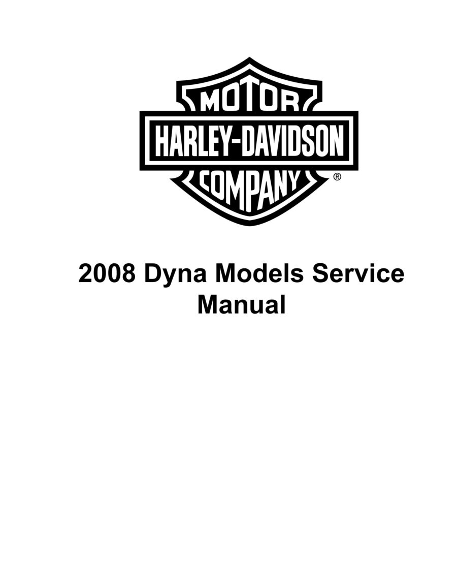 Manual De Serviços - Harley Davidson - Dyna Models - 2008