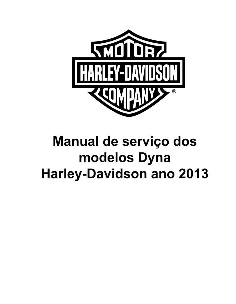 Manual De Serviços - Harley Davidson - Dyna Models - 2013