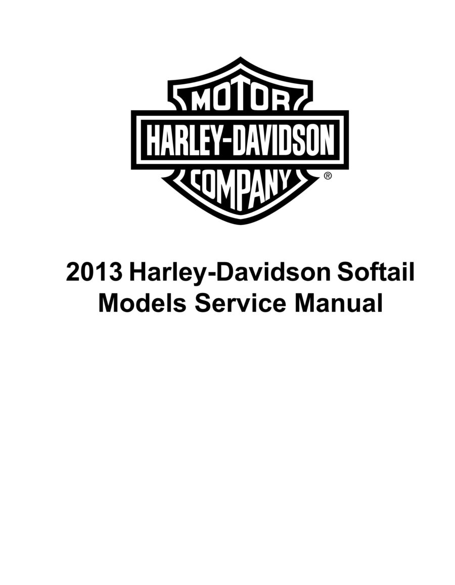 Manual De Serviços - Harley Davidson - Softail Models - 2013