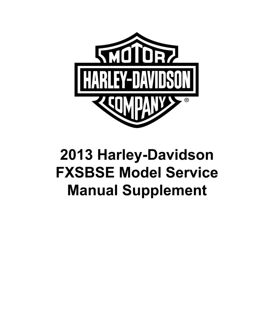 Manual De Serviços - Harley Davidson - Softail Models - 2013