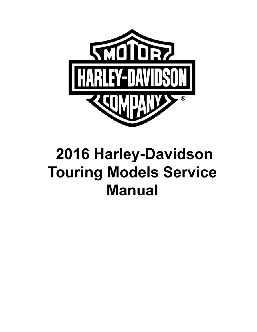 Manual De Serviços - Harley Davidson - Touring Models - 2016