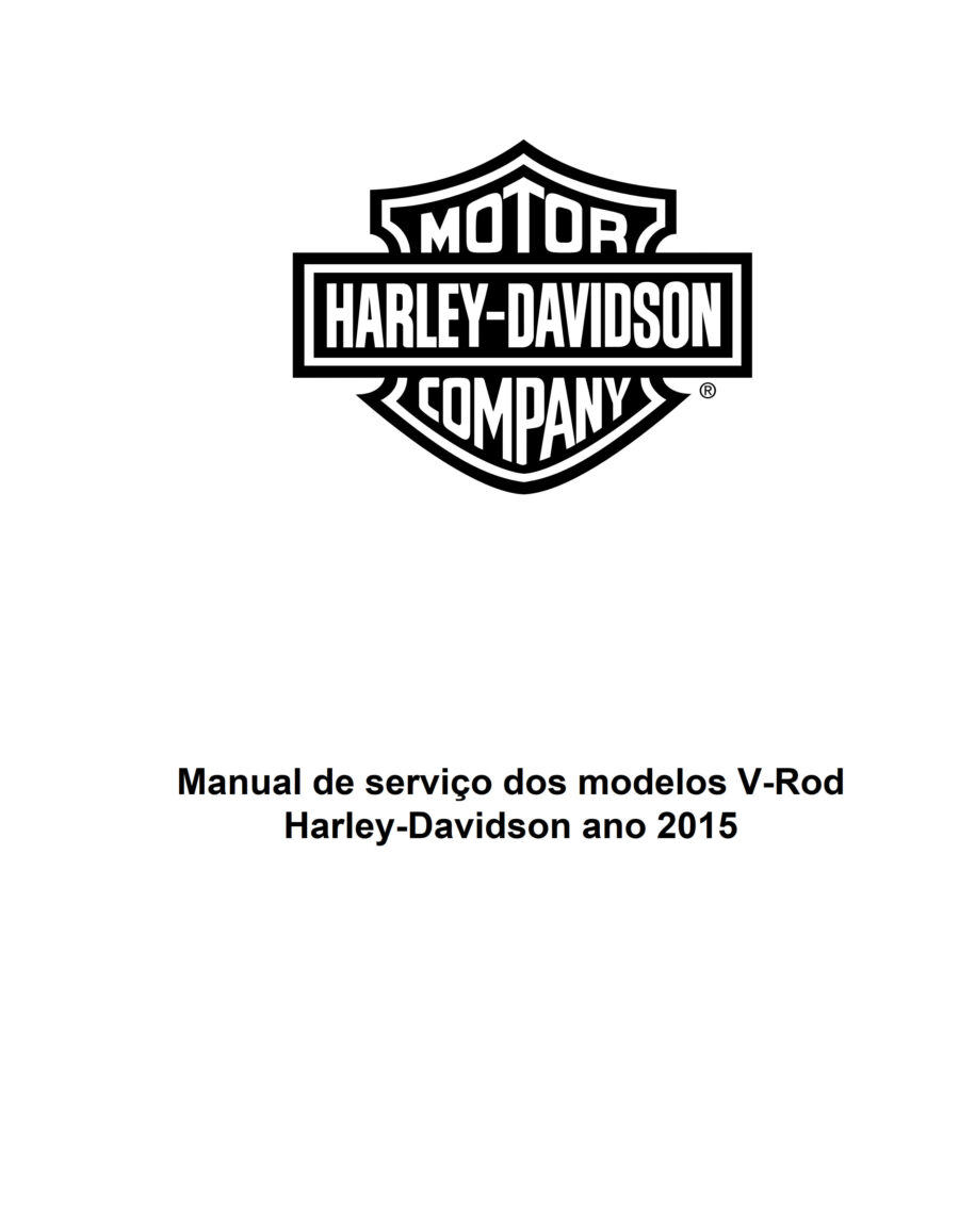 Manual De Serviços - Harley Davidson - V-rod Models - 2015