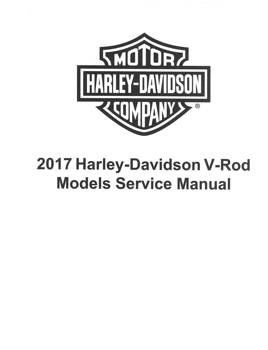 Manual De Serviços - Harley Davidson - V-rod Models - 2017