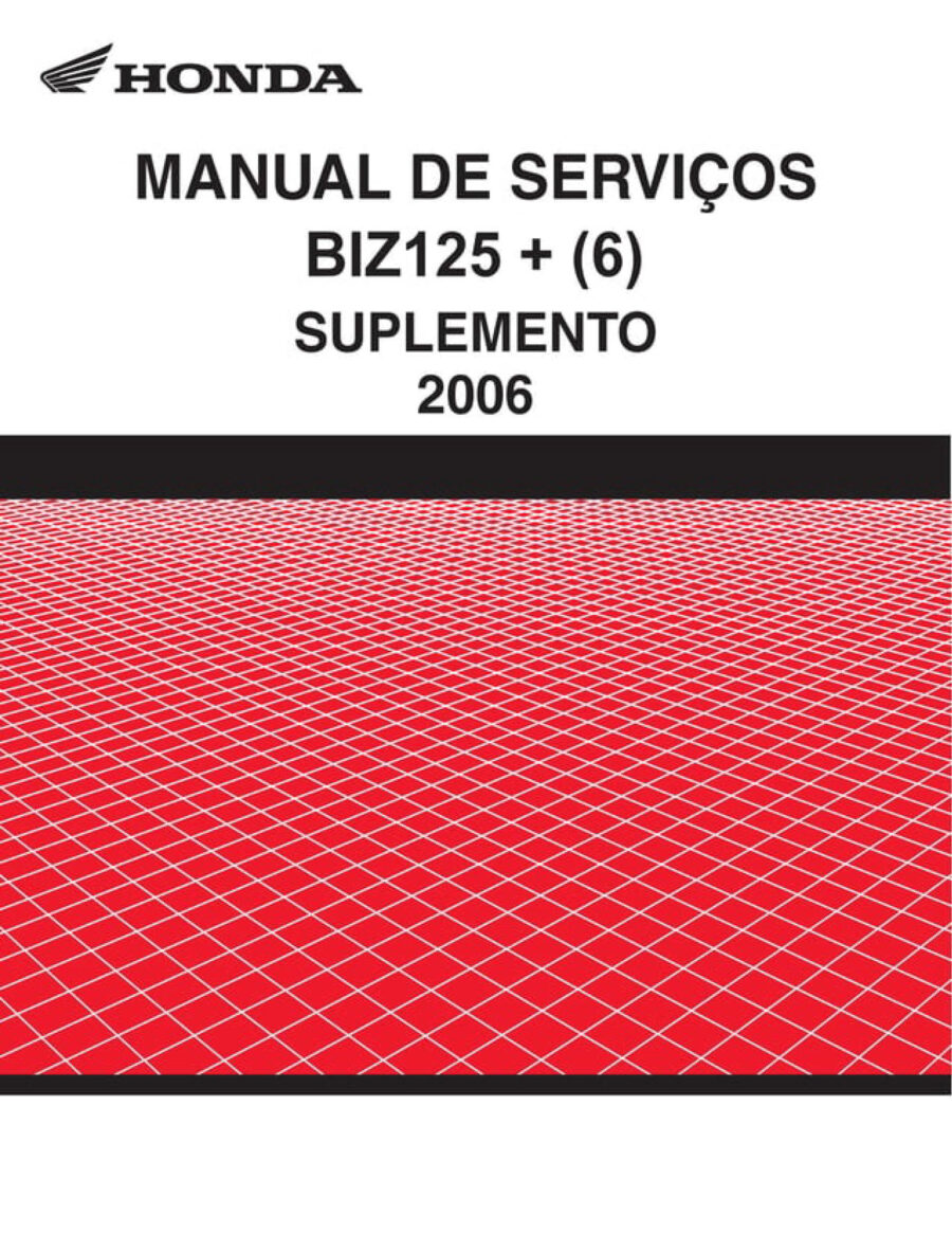 Manual De Serviços - Honda - BIZ 125 - KS - ES - Carburada - 2006 - 2008