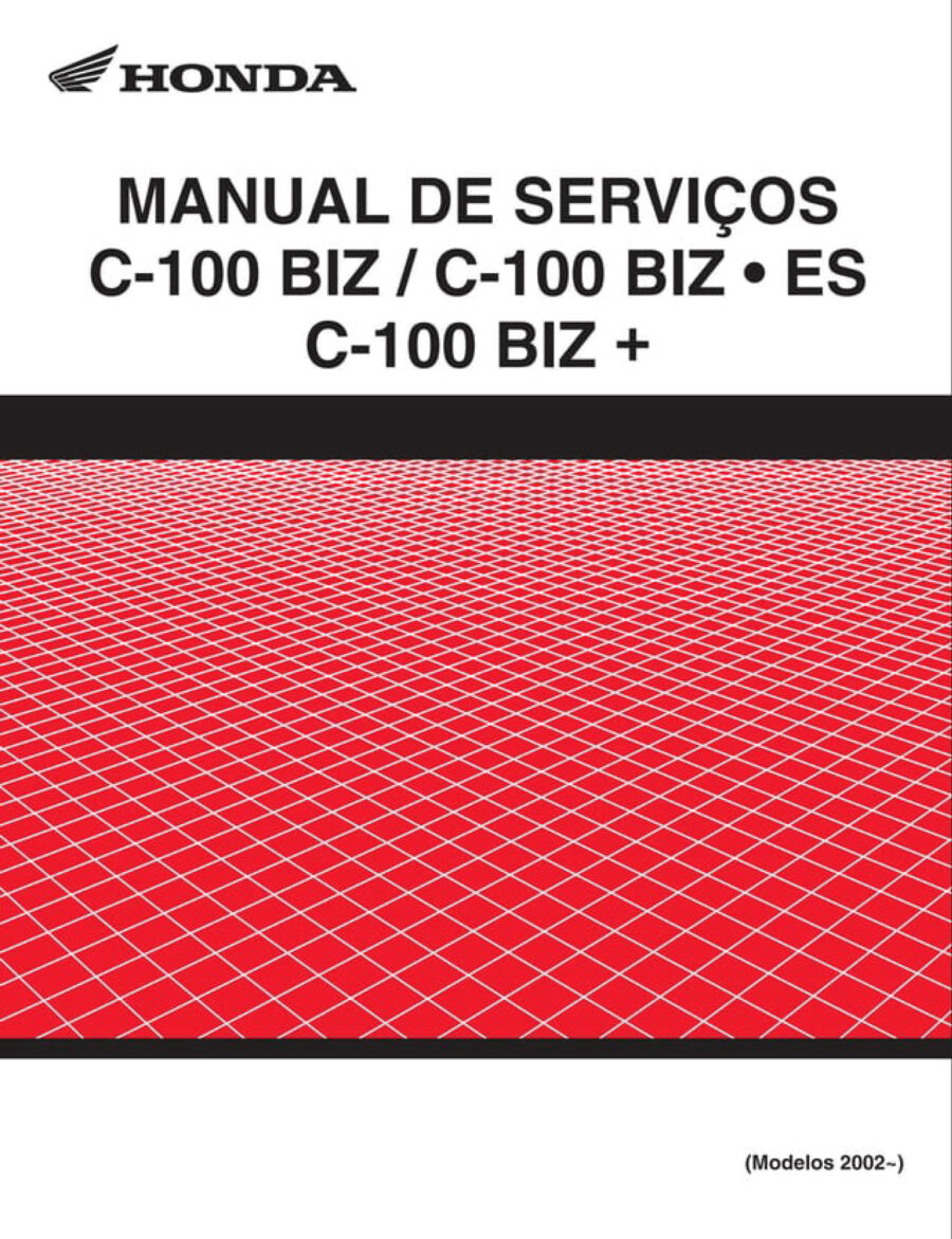 Manual De Serviços - Honda - C - 100 BIZ - 2002