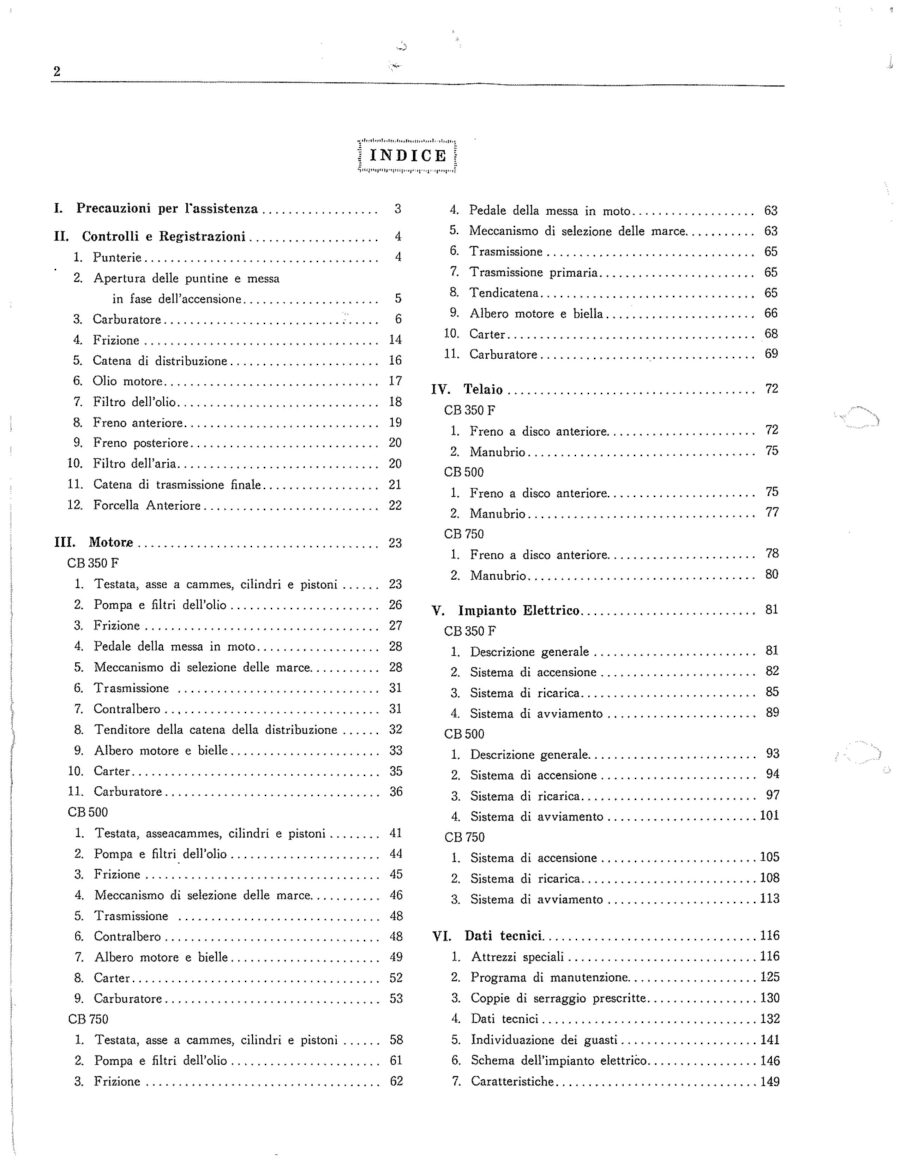 Manual De Serviços - Honda - CB 350 Four - CB 500 Four - CB 750 Four - 1970