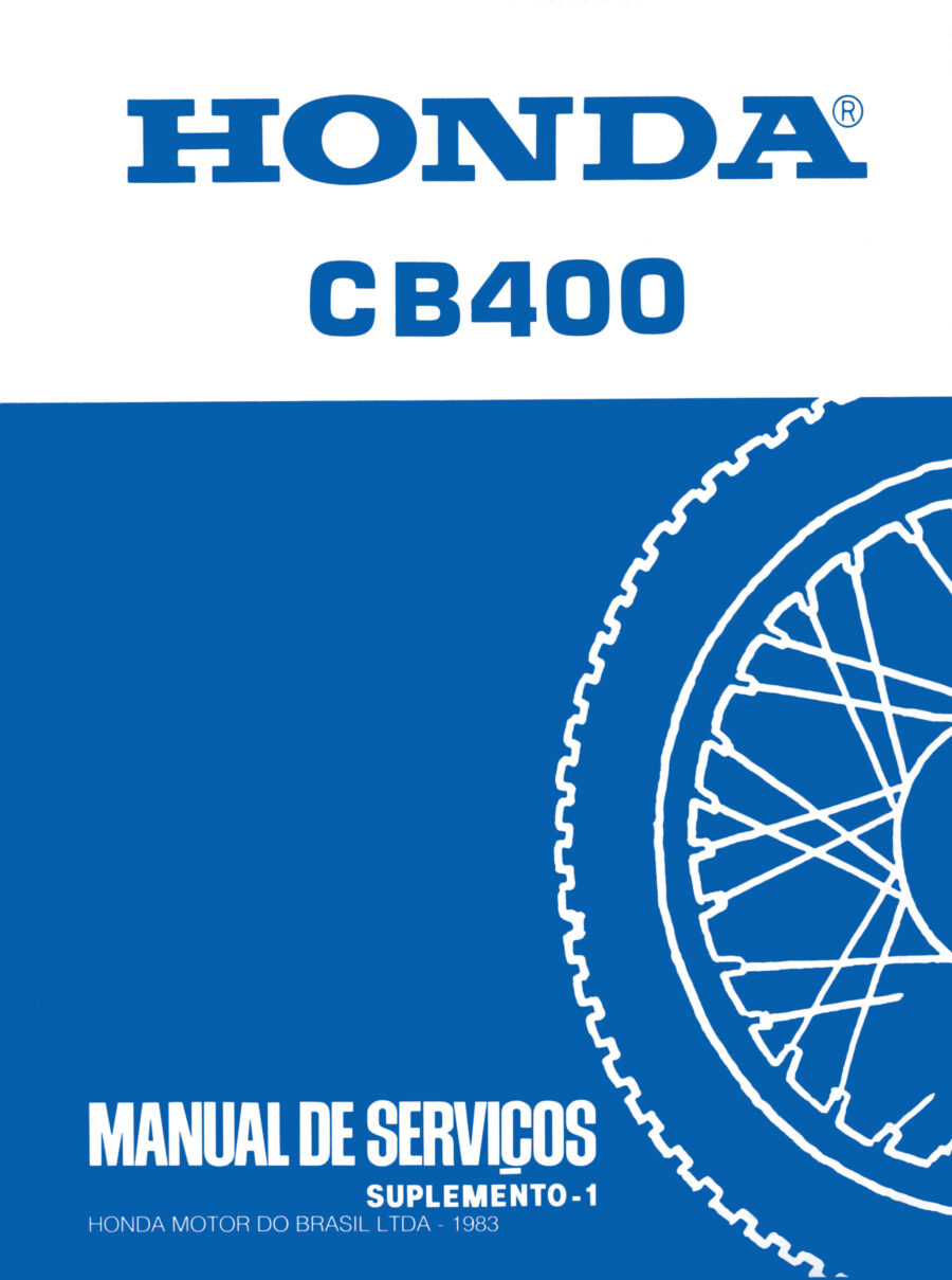 Manual De Serviços - Honda - CB 400 - 1980 - 1983