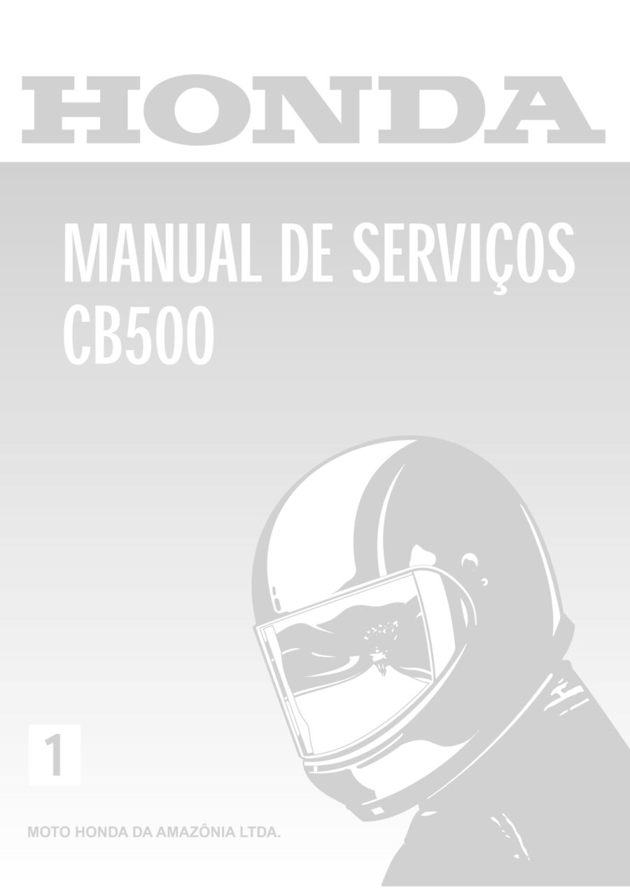 Manual De Serviços - Honda - CB 500 - 1999 - 2006