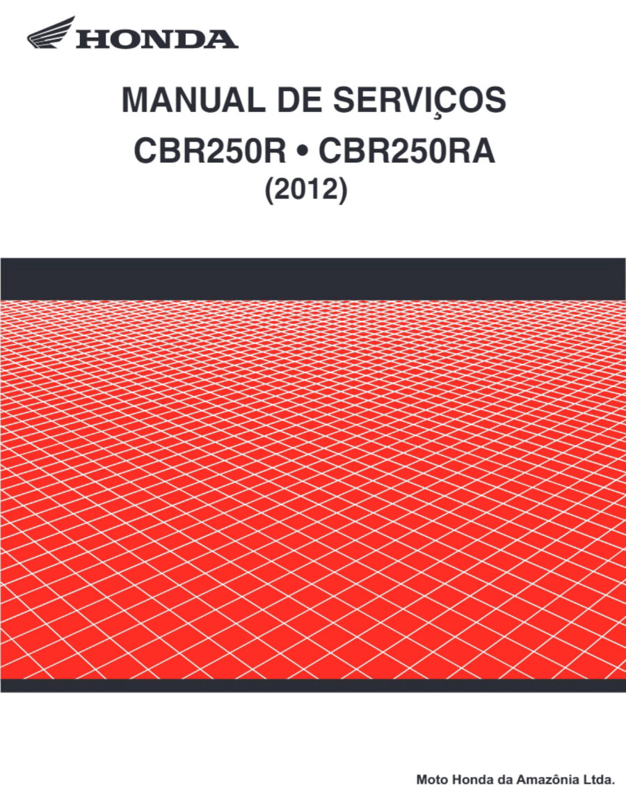 Manual De Serviços - Honda - CBR 250R - RA - 2012