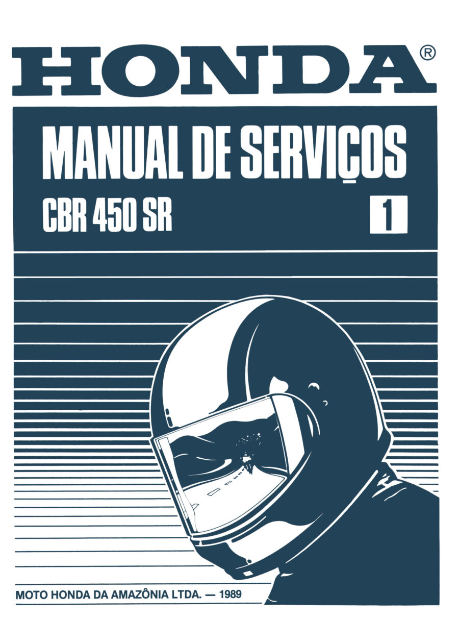 Manual De Serviços - Honda - CBR 450 SR - 1989