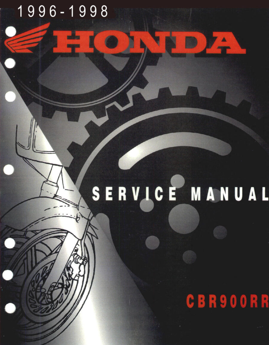 Manual De Serviços - Honda - CBR 900 RR - 1996 - 1998