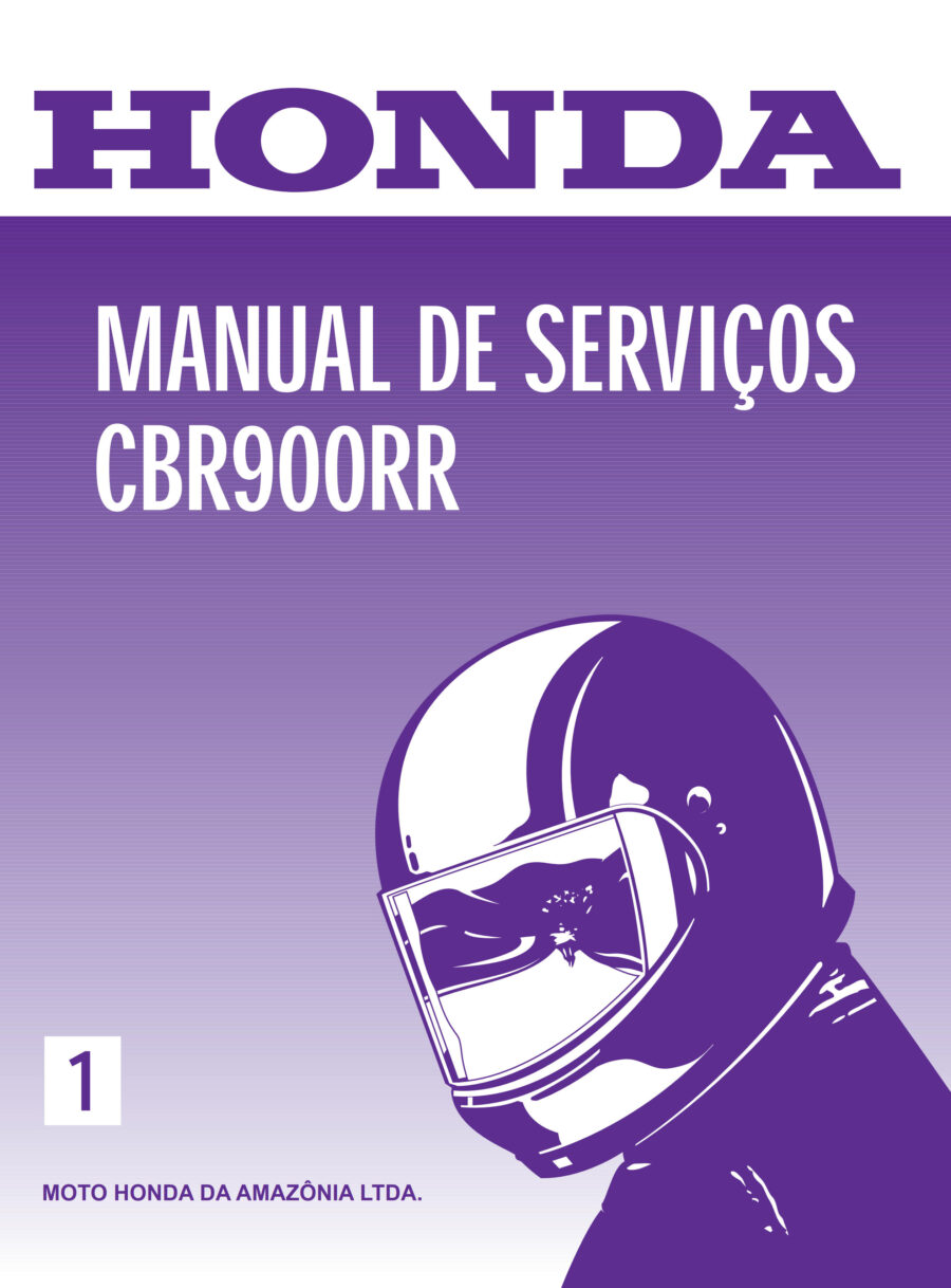 Manual De Serviços - Honda - CBR 900 RR - 1999