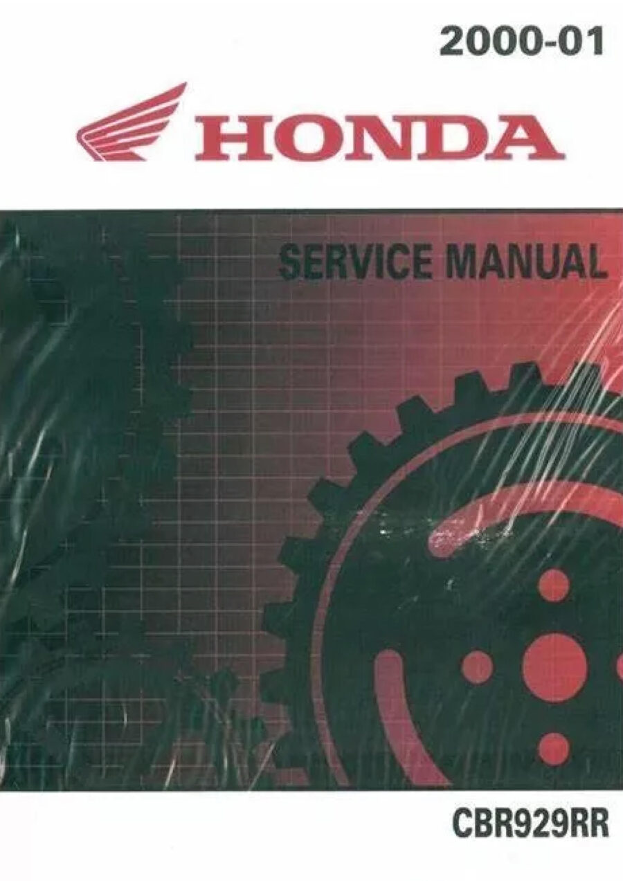 Manual De Serviços - Honda - CBR 929 RR - 2000 - 2001