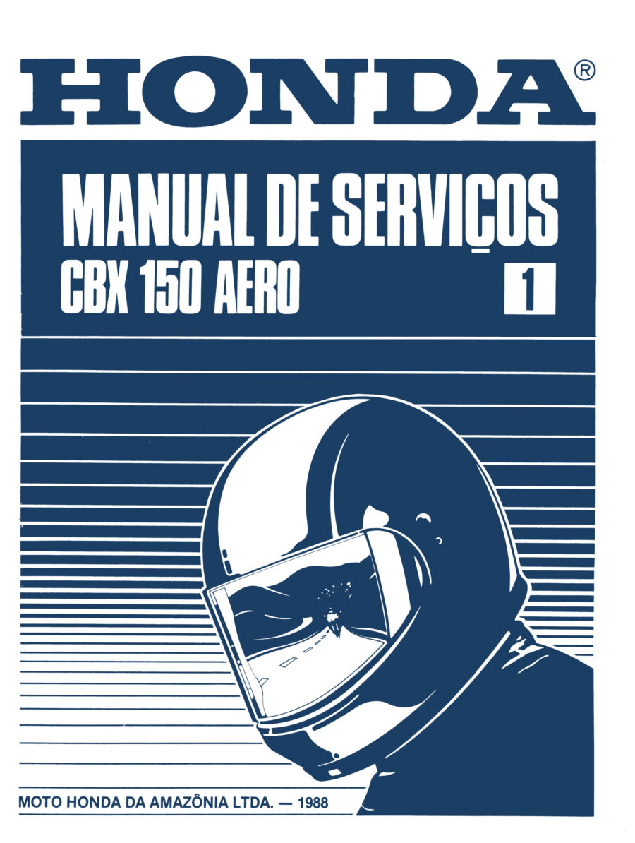 Manual De Serviços - Honda - CBX 150 AERO - 1988