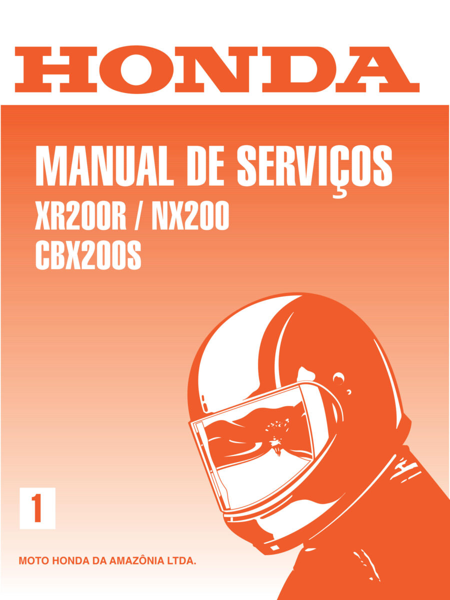 Manual De Serviços - Honda - CBX 200 S - NX 200 - XR 200 R - 2002