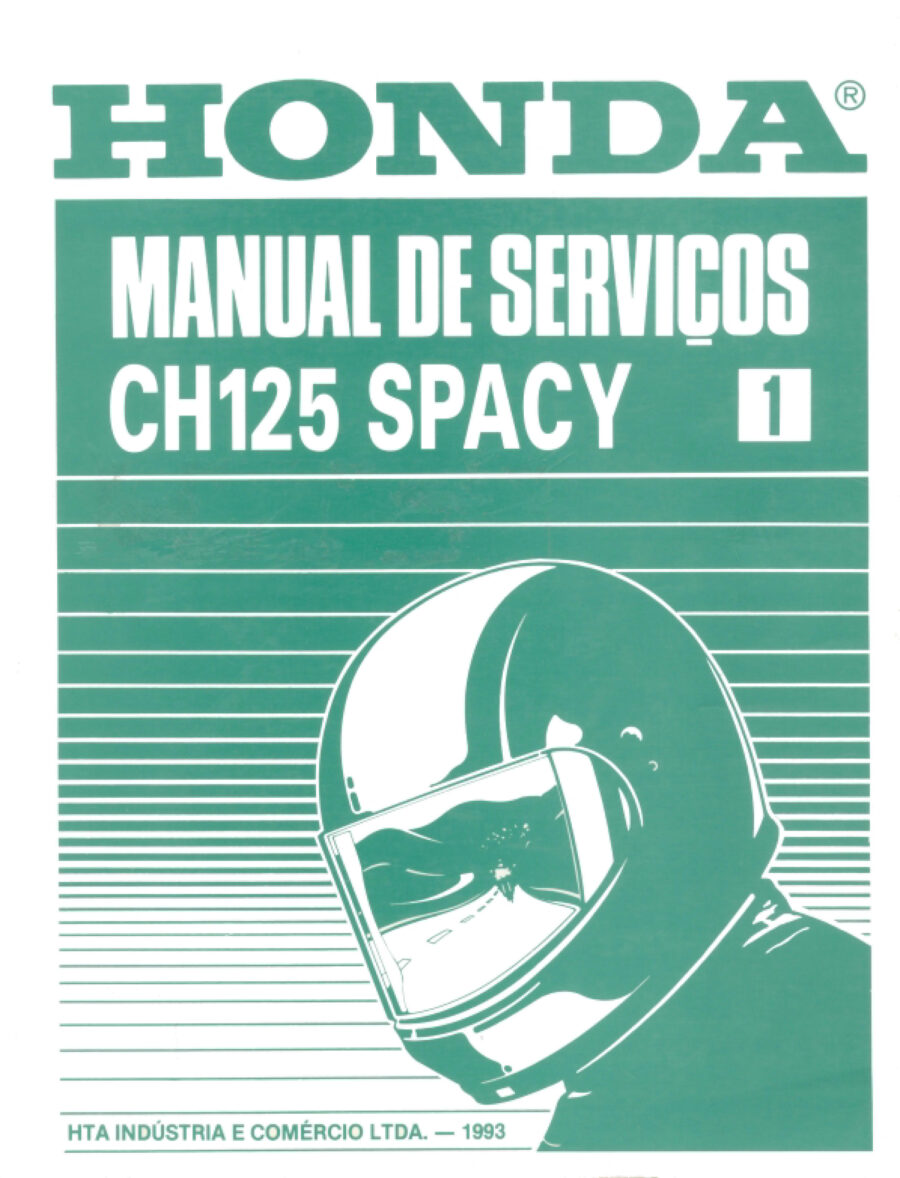 Manual De Serviços - Honda - CH 125 Spacy - 1993