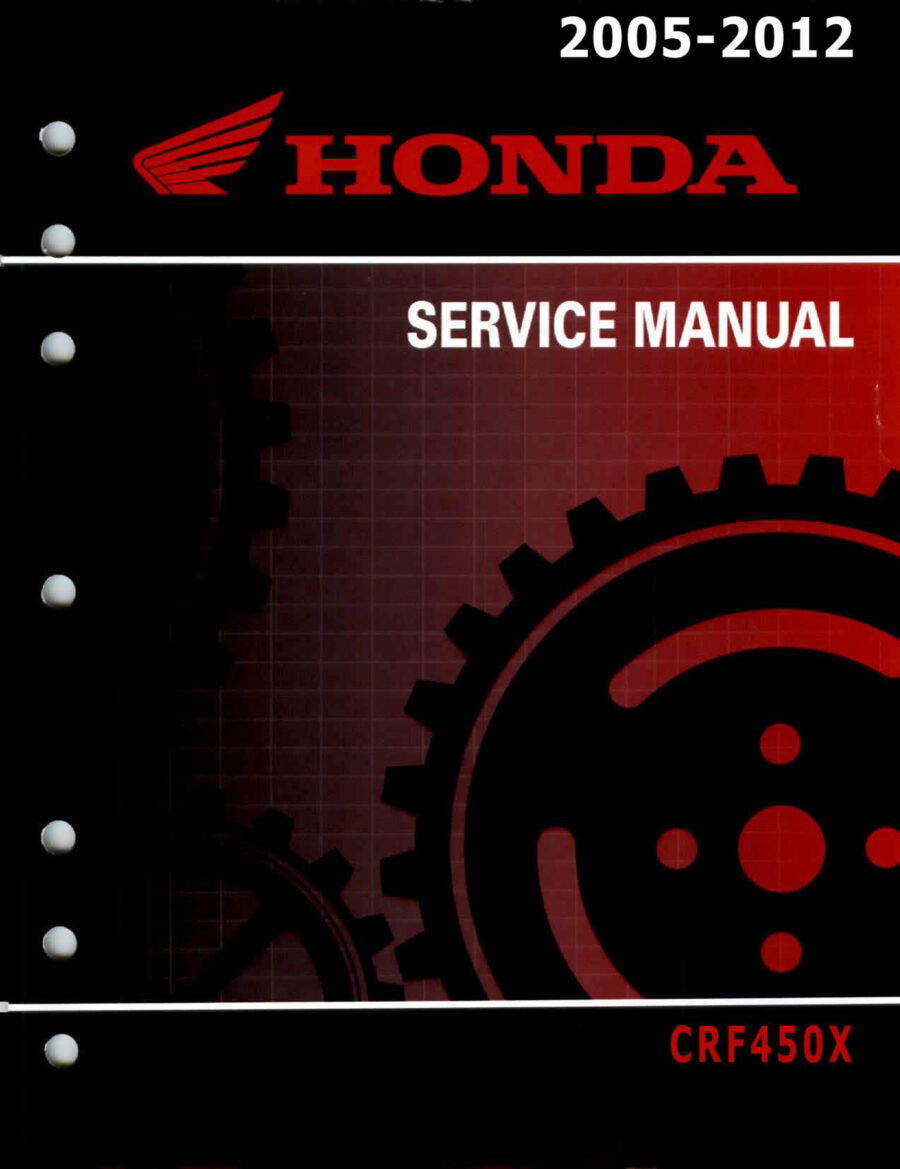 Manual De Serviços - Honda - CRF 450 X - 2005 - 2012