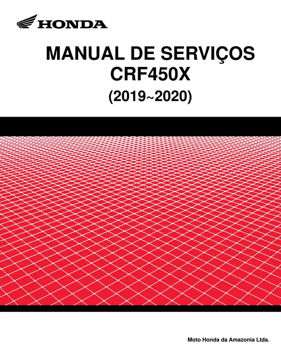 Manual De Serviços - Honda - CRF 450 X - 2019 - 2020