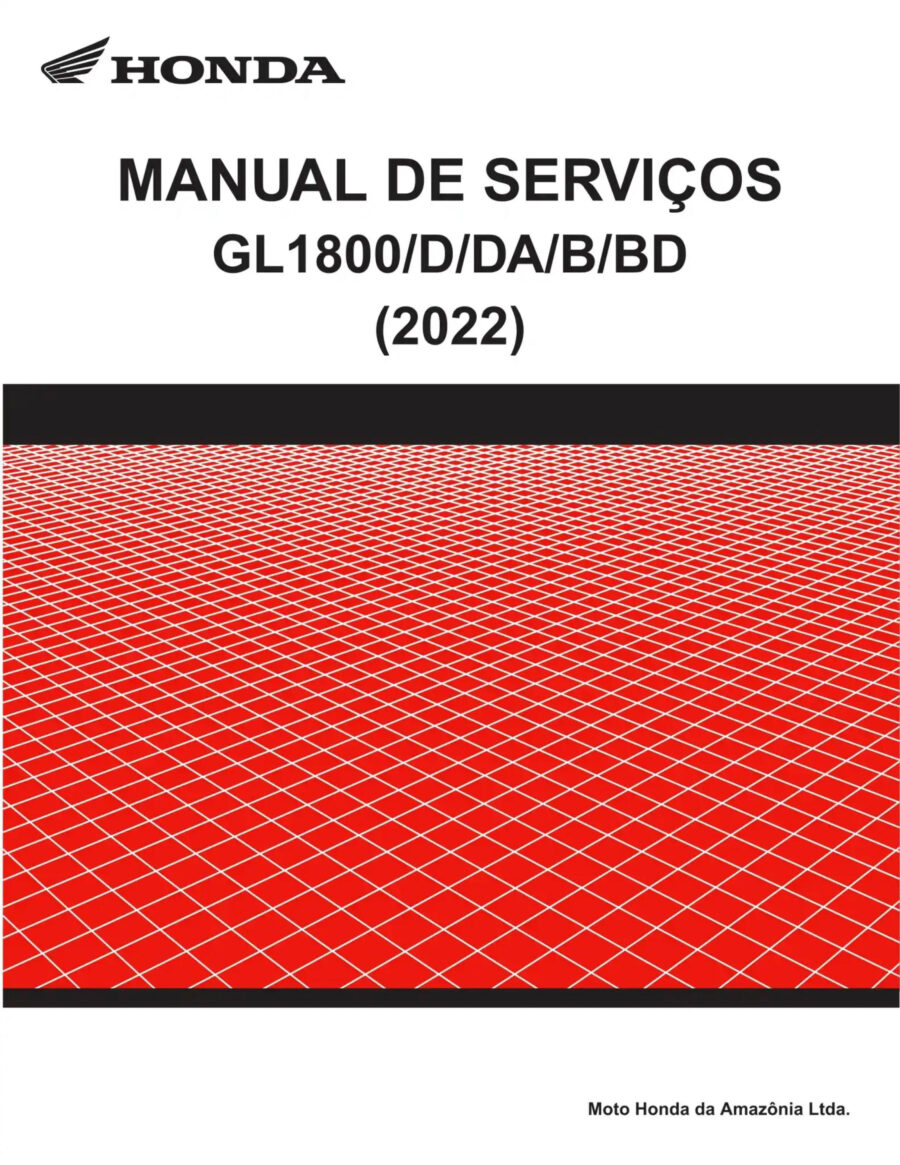 Manual De Serviços - Honda - GL 1800 GOLDWING - 2022