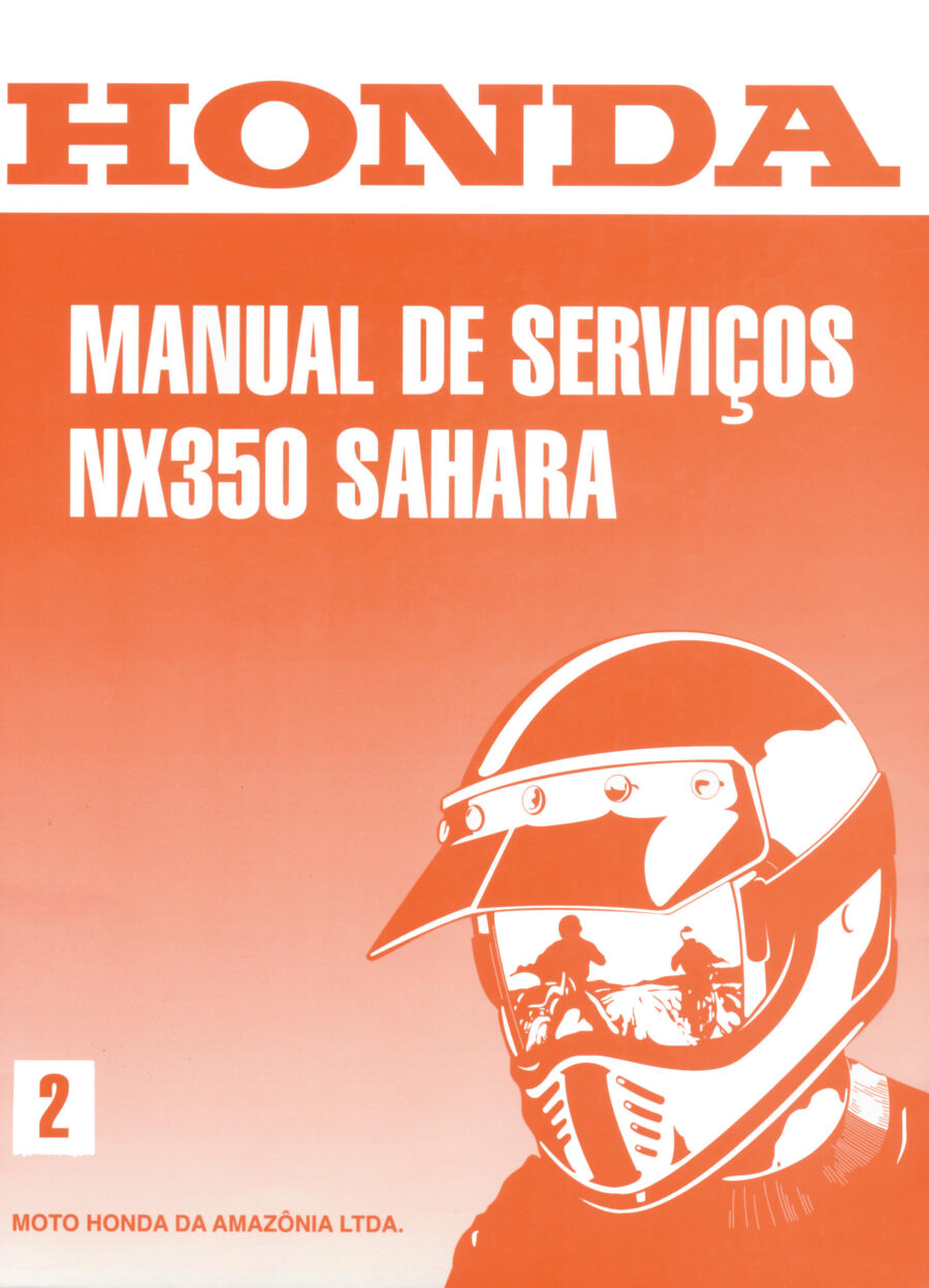 Manual De Serviços - Honda - NX 350 Sahara - 1995