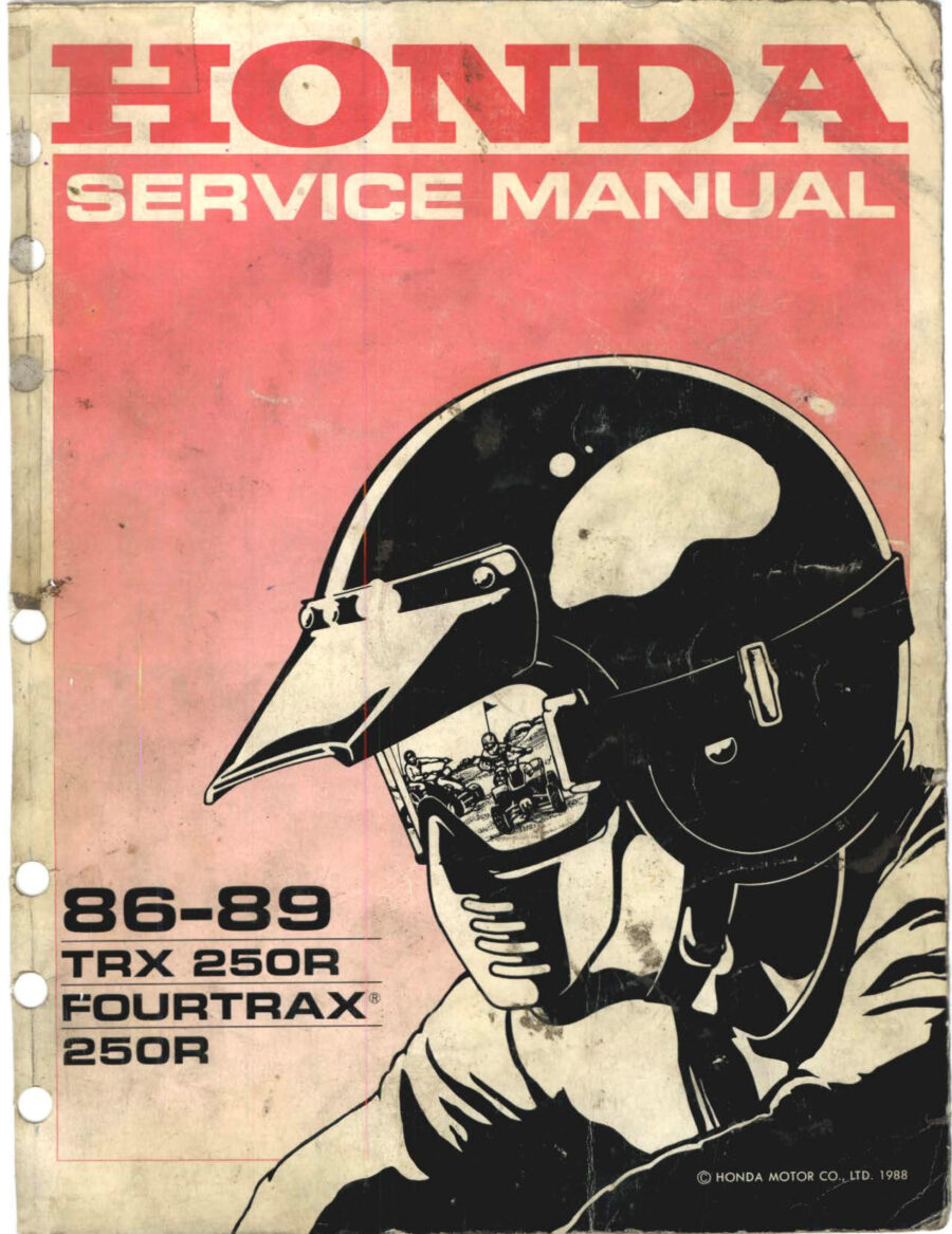 Manual De Serviços - Honda - TRX 250 R FOURTRAX - 1986 - 1989