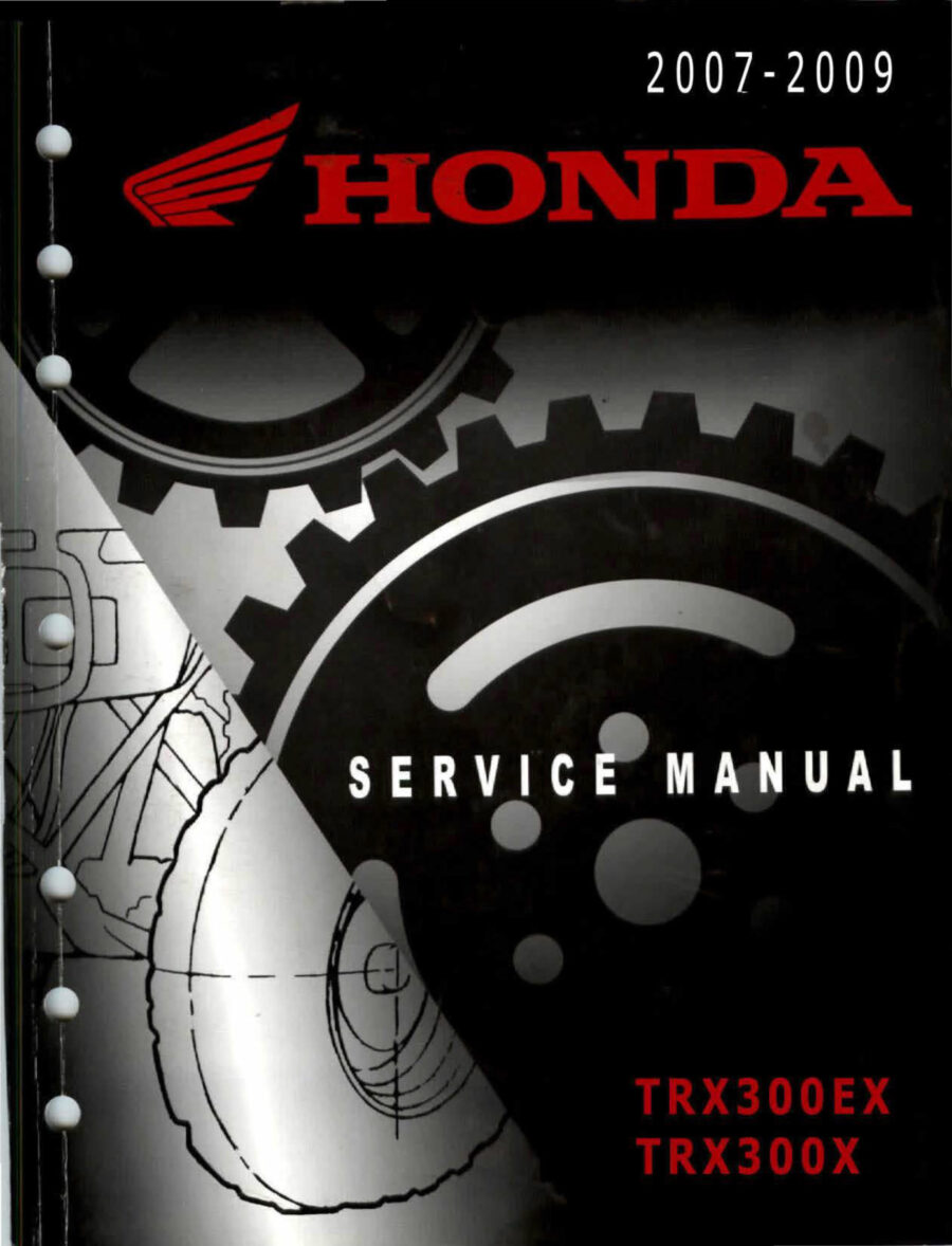 Manual De Serviços - Honda - TRX 300 X - EX - 2007 - 2009