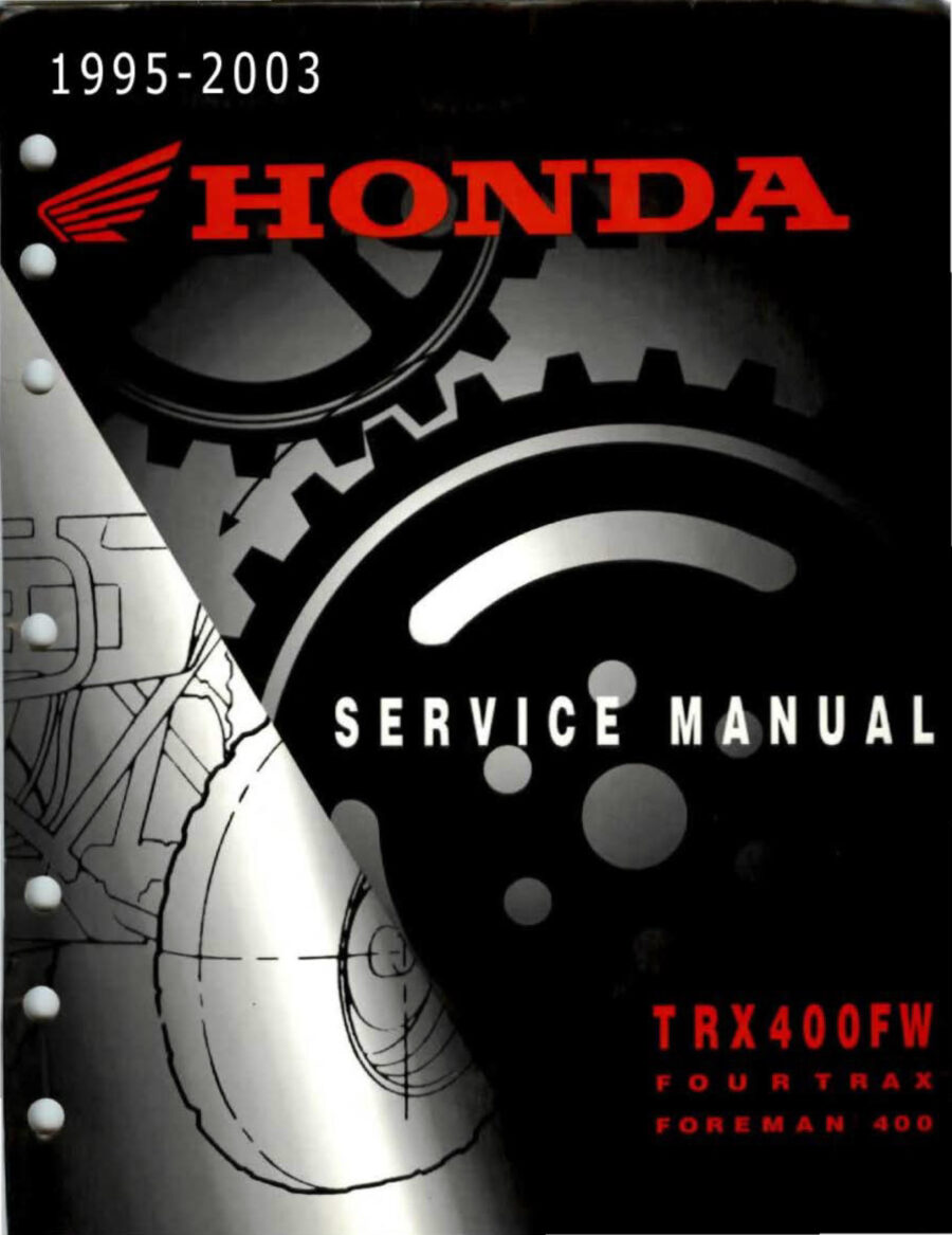 Manual De Serviços - Honda - TRX 400 FW FOURTRAX FOREMAN 400 - 1995 - 2003