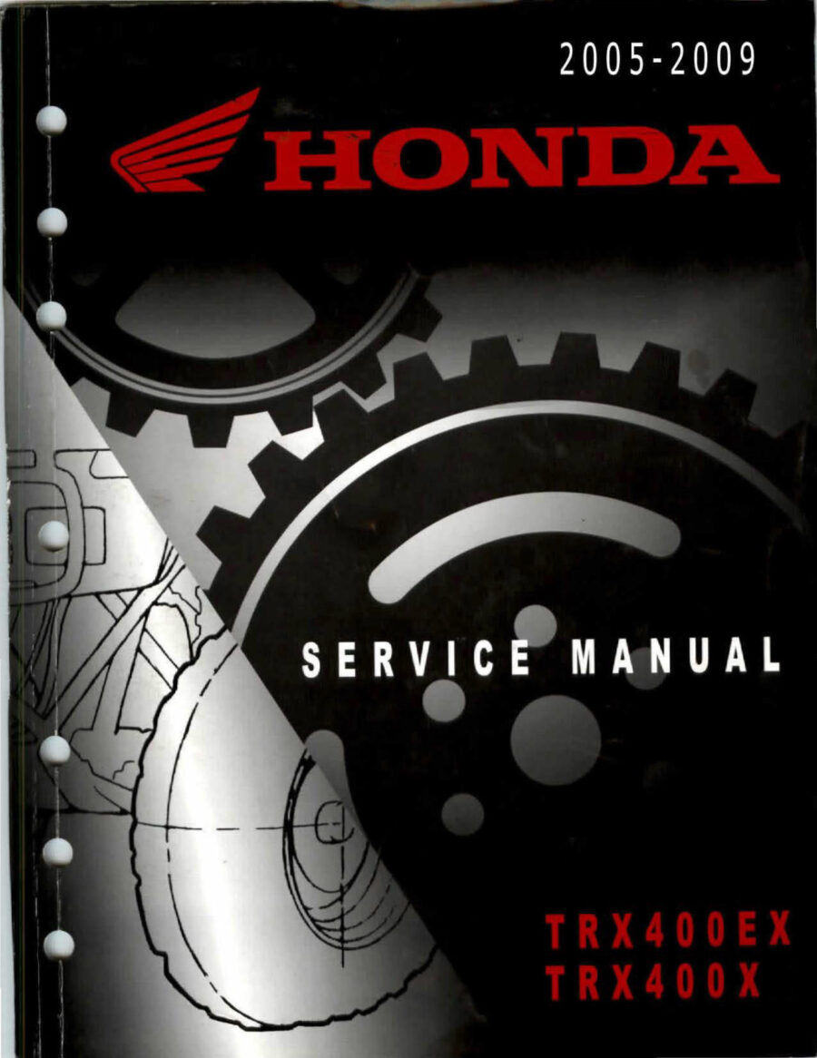 Manual De Serviços - Honda - TRX 400 X - EX - 2005 - 2009