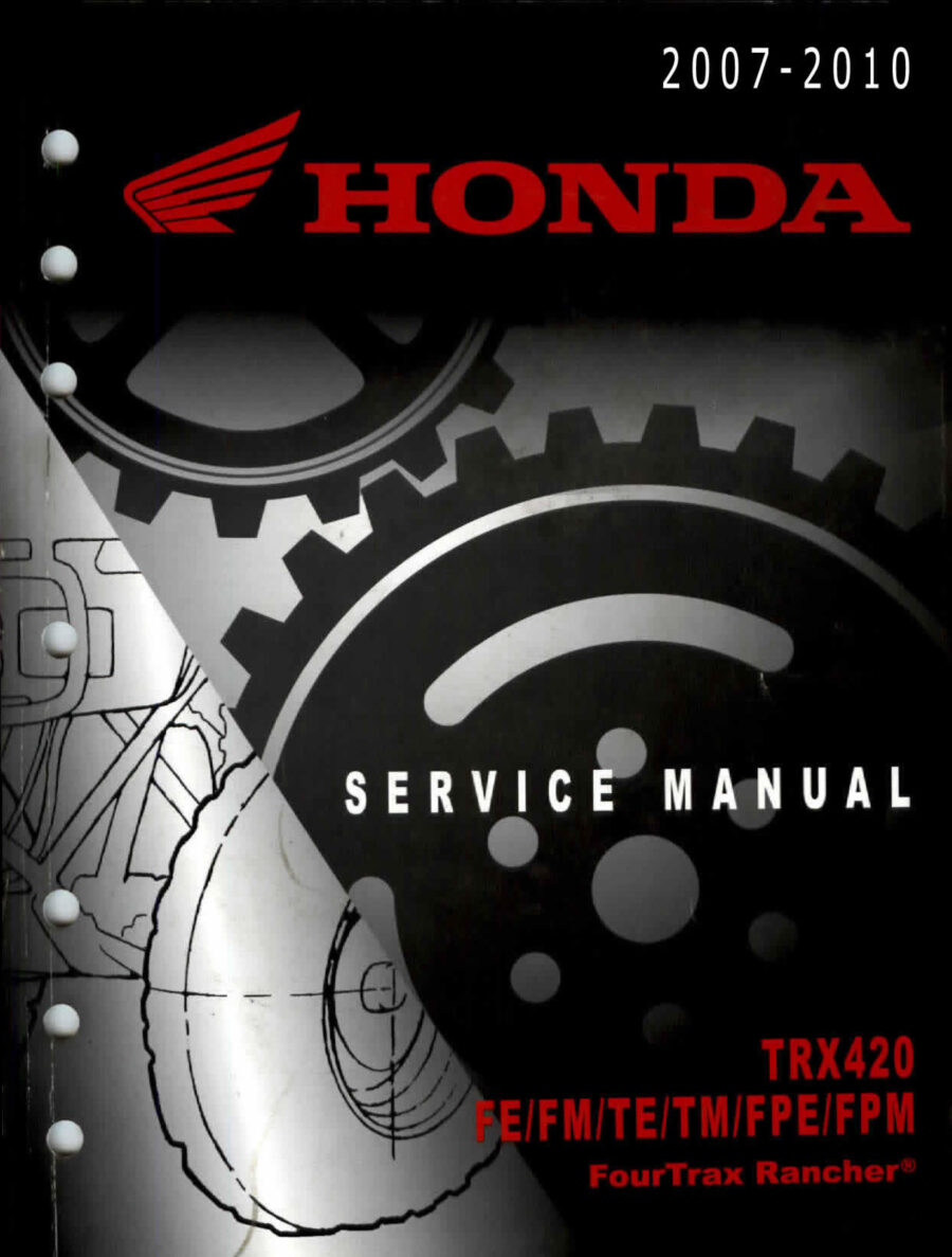 Manual De Serviços - Honda - TRX 420 FOURTRAX RANCHER - 2007 - 2010