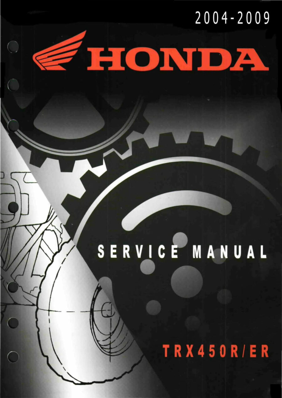 Manual De Serviços - Honda - TRX 450 R - ER - 2004 - 2009