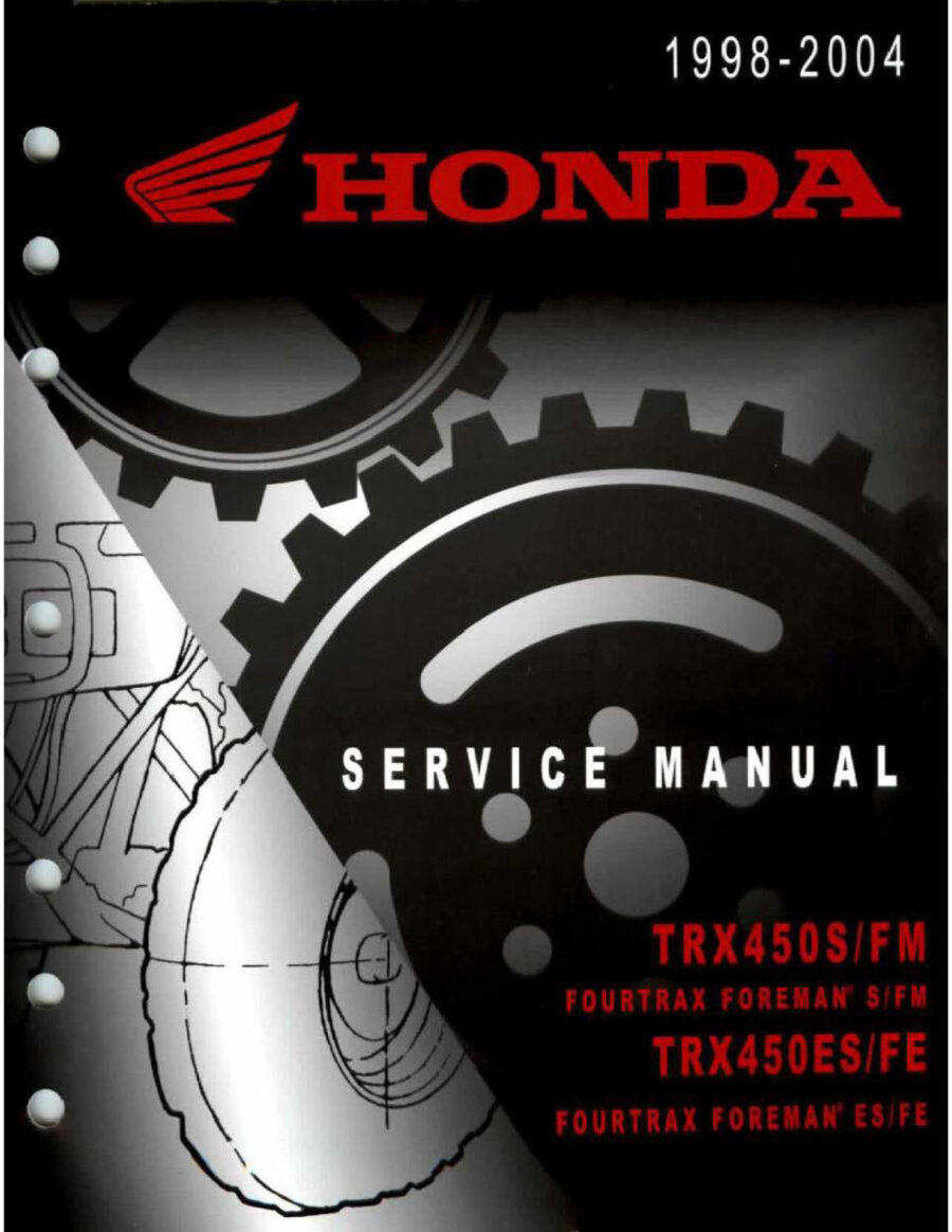 Manual De Serviços - Honda - TRX 450 S - FM - ES - FE - FOURTRAX FOREMAN - 1998 - 2004