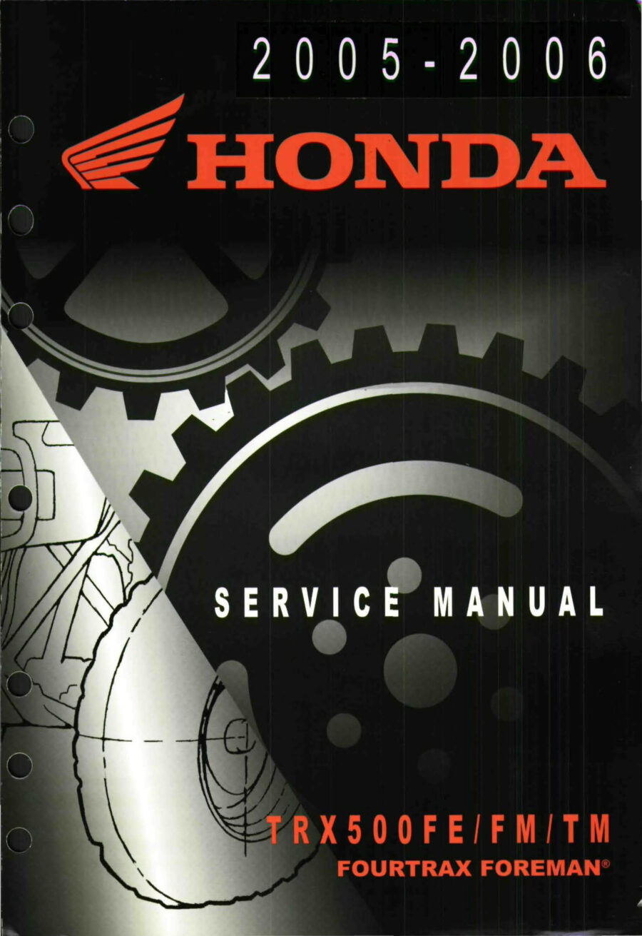 Manual De Serviços - Honda - TRX 500 FE - FM - TM - FOURTRAX FOREMAN - 2005 - 2006