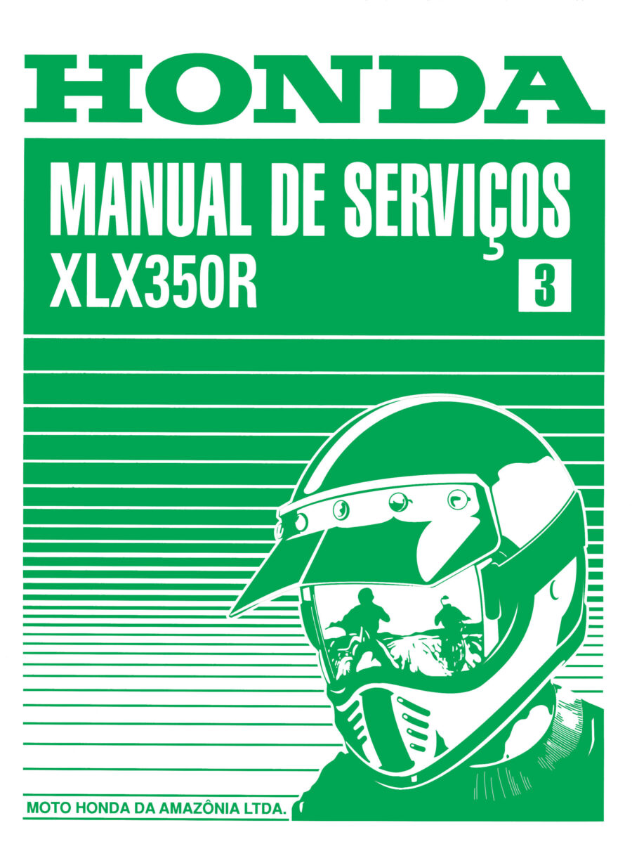 Manual De Serviços - Honda - XLX 350R - 1987 - 1992