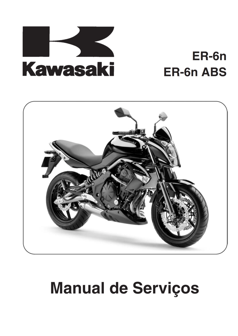 Manual De Serviços - Kawasaki - ER-6n - ER-6n ABS - 2009 - 2011