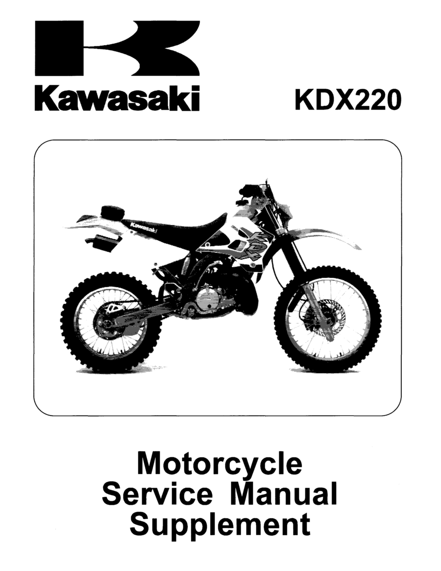 Manual De Serviços - Kawasaki - KDX 200 - KDX 220 - 1995 - 2006