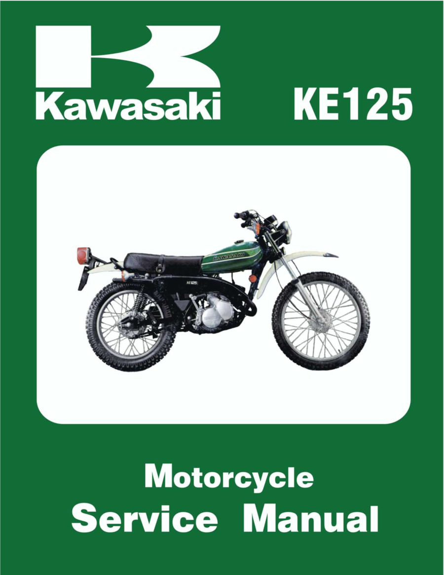 Manual De Serviços - Kawasaki - KE 125 - 1974 - 1980