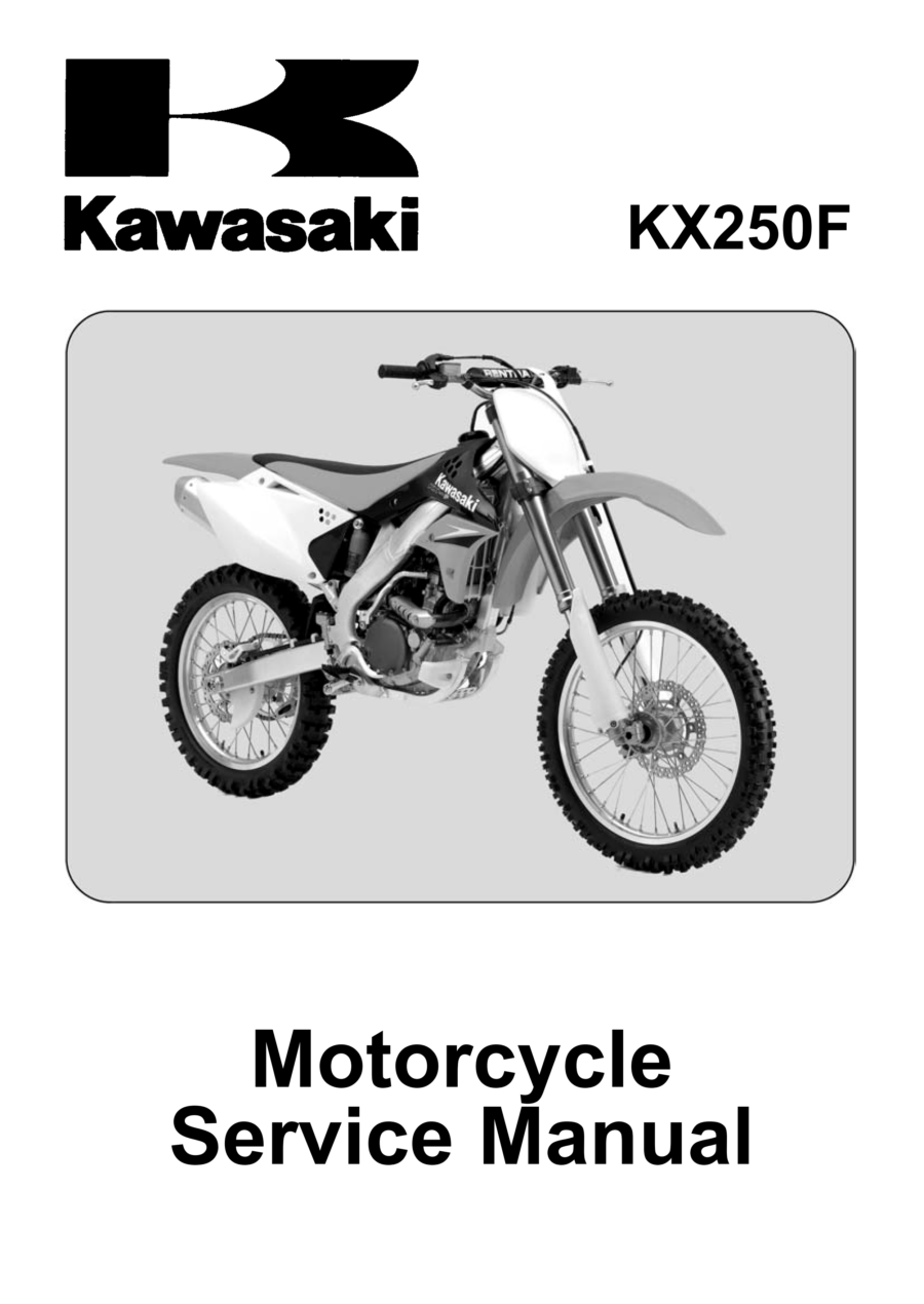 Manual De Serviços - Kawasaki - KX 250F - 2006 - 2008